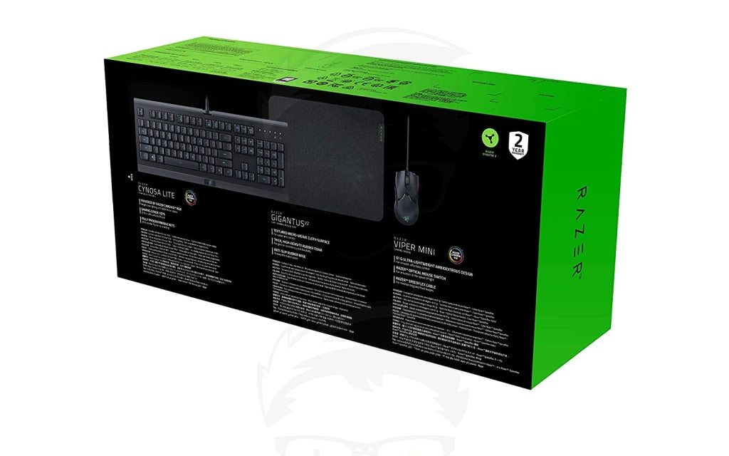 Razer Level Up Bundle – Cynosa Lite + Gigantus V2 Medium + Viper Mini Razer Level Up Bundle – Cynosa Lite + Gigantus V2 Medium + Viper Mini